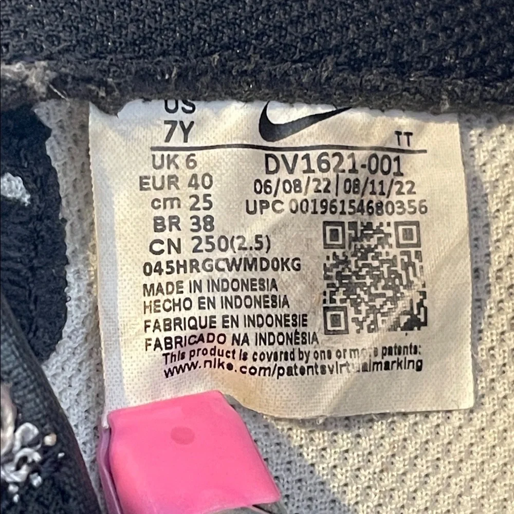 NIKE Air Force 1 LV8 Sneaker Big Kid Size 7Y Black & White - Picture 10 of 10